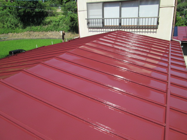 安曇野市　トタン屋根塗替え工事